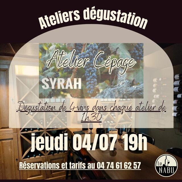 Image de l'événement Le Nabu - atelier dégustation - La Syrah
