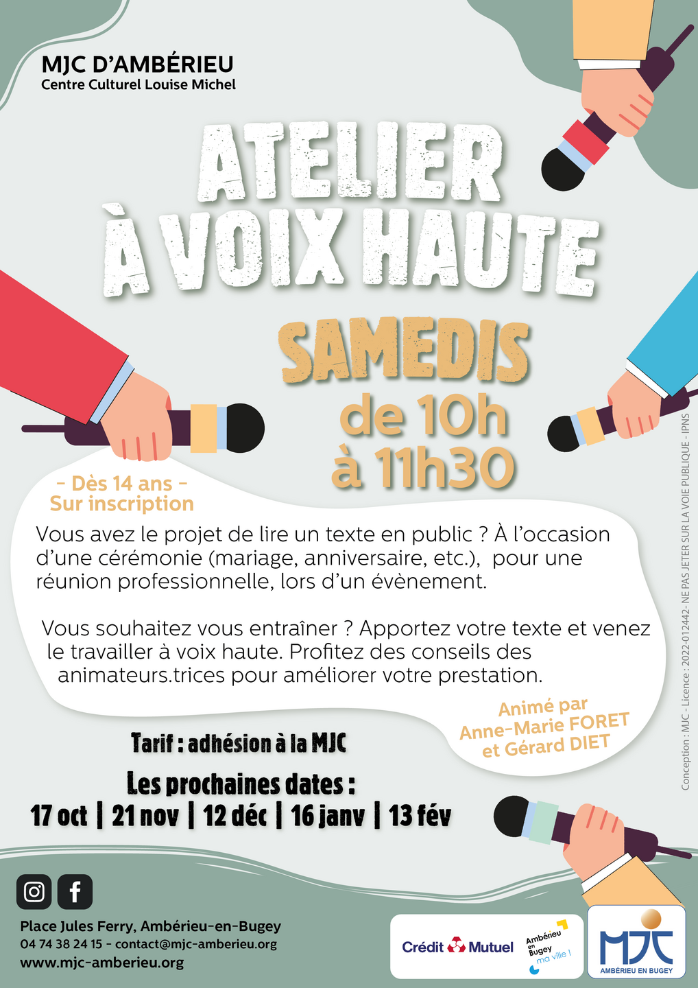 Image de l'actualité Atelier « À Voix Haute »