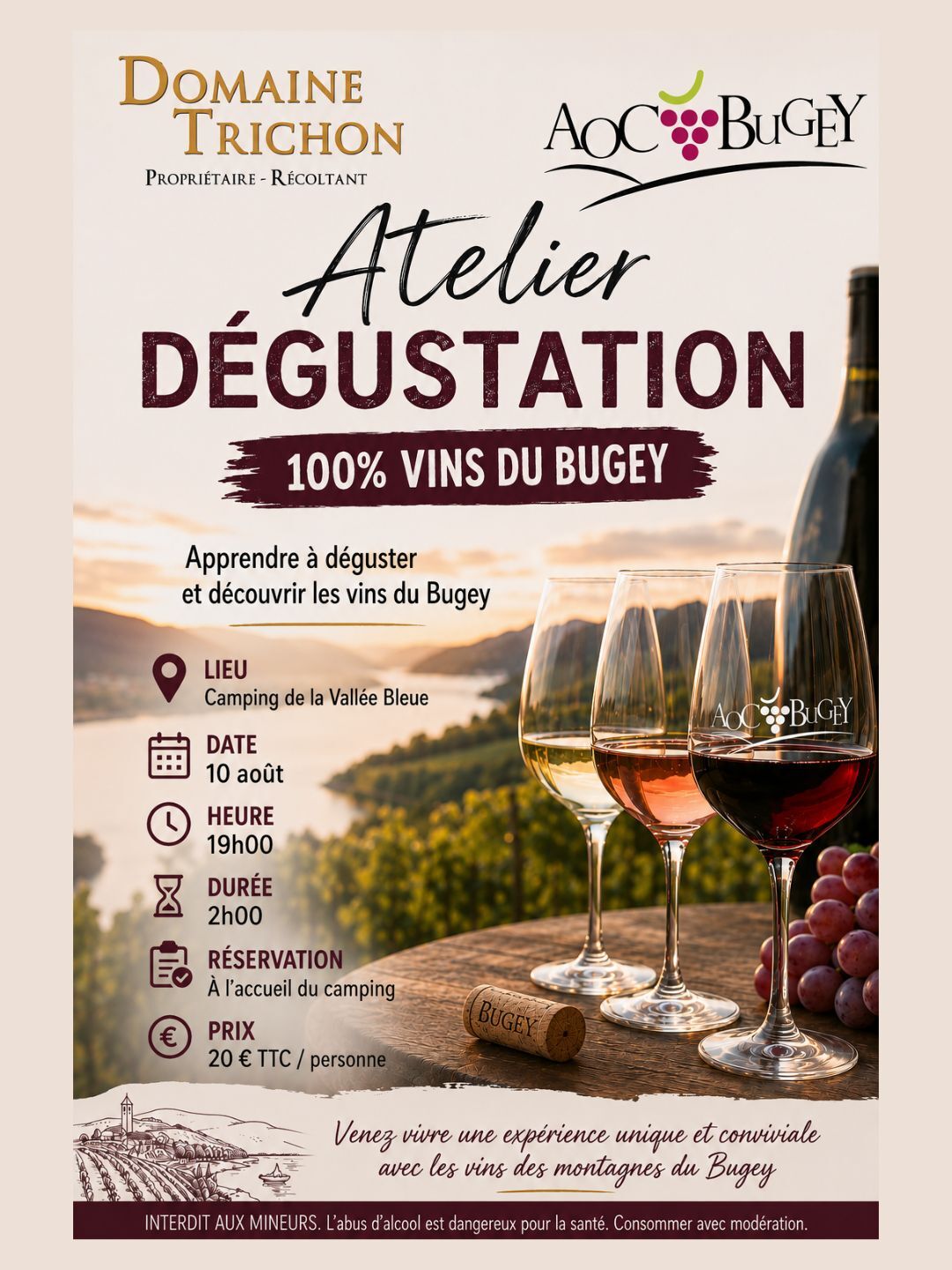 Image de l'actualité 🍷 Atelier dégustation – Découvrez les vins du Bugey avec le Domaine Trichon