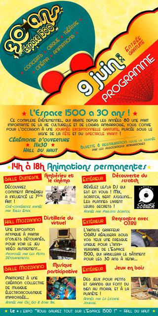 Image de l'événement 30 ans de l’Espace 1500