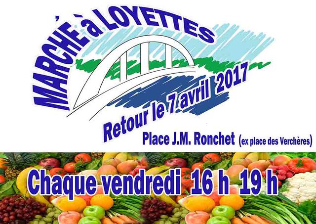 Image de l'événement Retour du marché hebdomadaire de Loyettes
