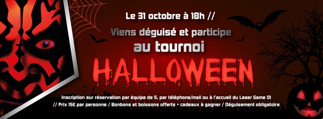 Image de l'événement Tournoi d'Halloween au LaserGame01