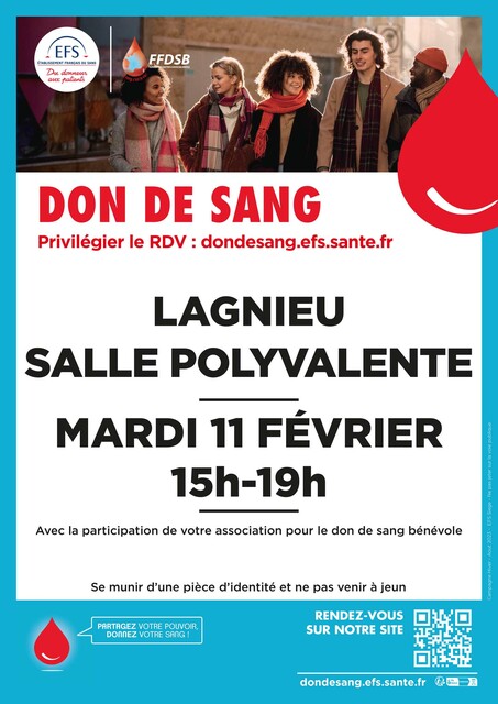 Image de l'événement Don du sang à Lagnieu