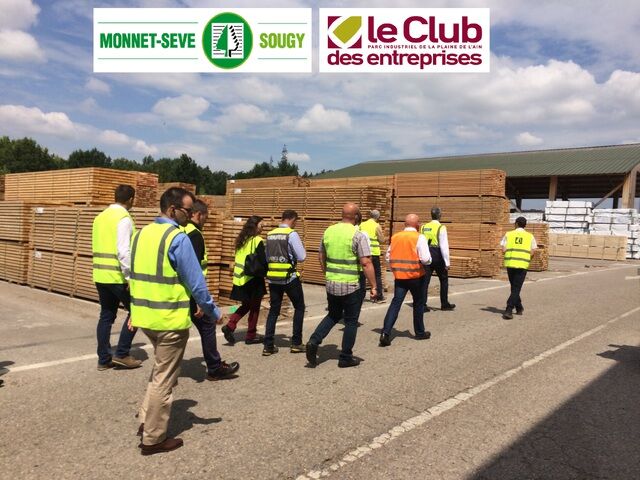 image du post "Bienvenue-Voisin" : 45 dirigeants d'entreprises visitent la scierie MONNET-SEVE