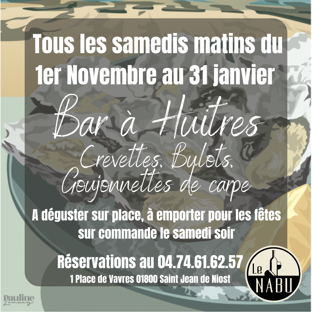 Image de l'actualité Le Nabu - réouverture du Bar à huitres !