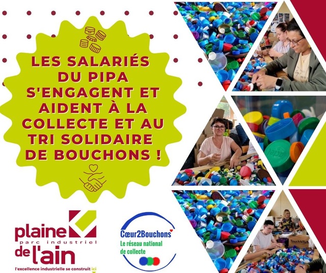 Image de l'actualité Collecte solidaire de bouchons sur le PIPA