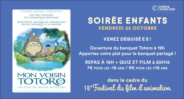 image du post Soirée enfant, mon voisin Totoro