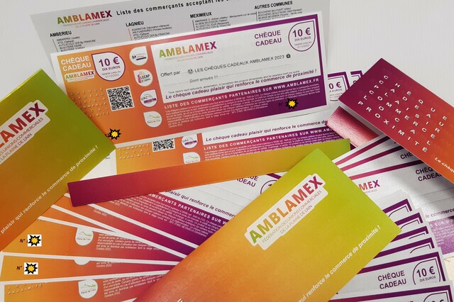 Image de l'actualité 🎁 Offrez des chèques cadeaux Amblamex ! Soutenez le commerce de proximité ! 🎆