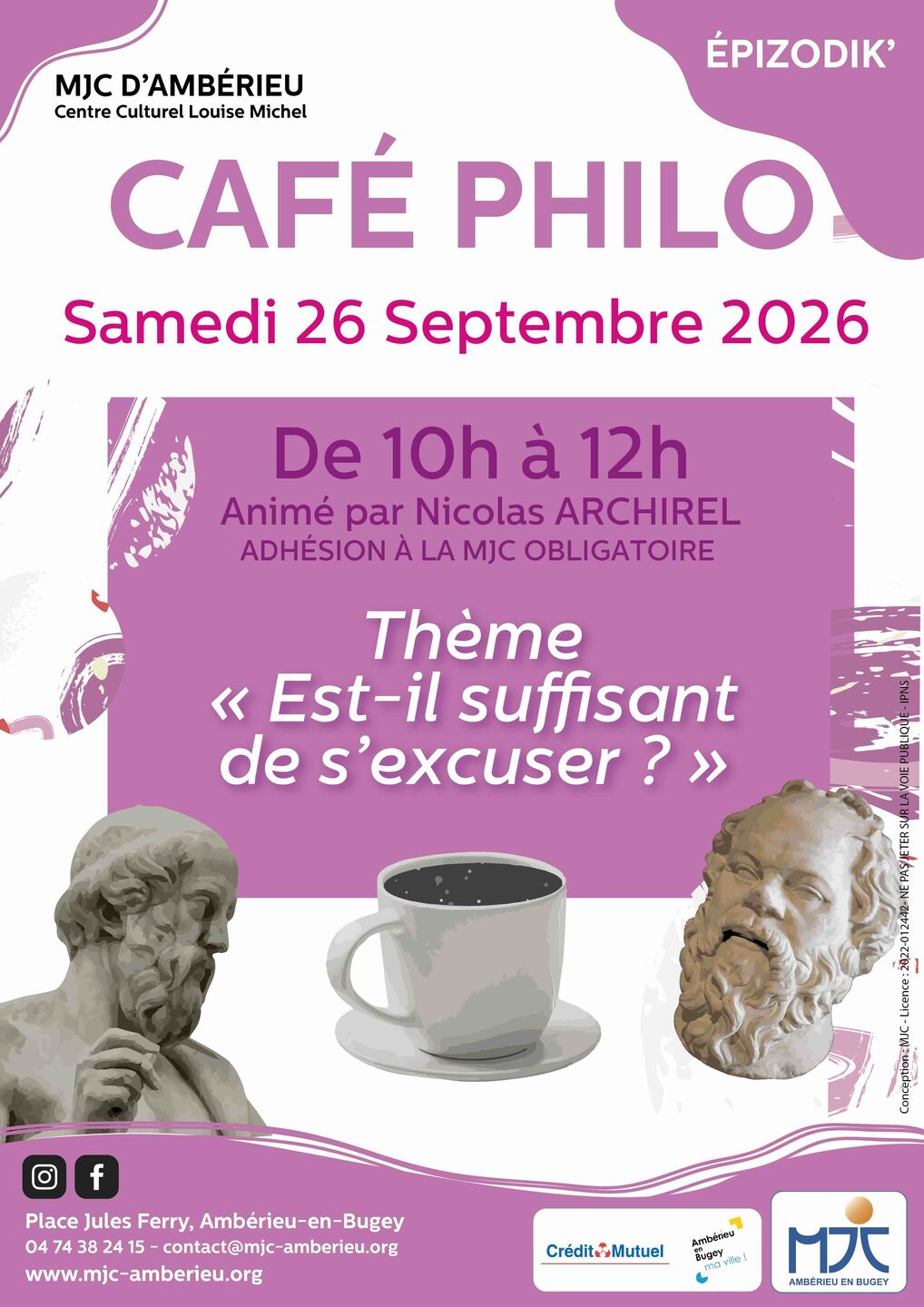 Image de l'actualité Café Philo « Est-il suffisant de s'excuser ? »