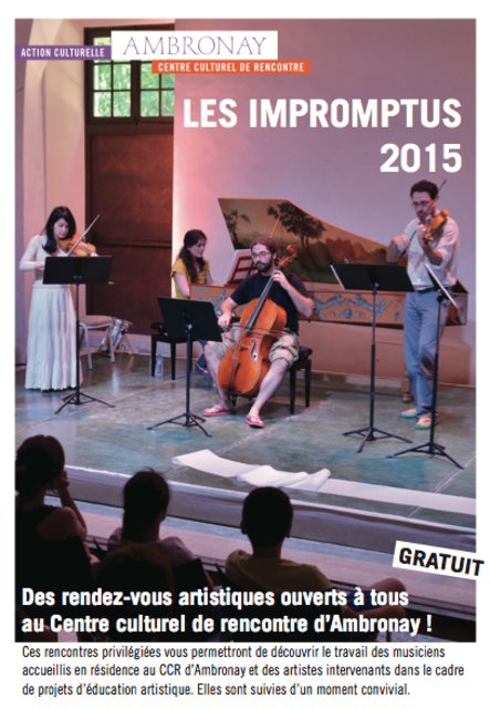 Image de l'actualité Les Impromptus 2015