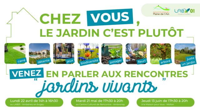 image du post Rencontres "Jardins Vivants" de la Communauté de communes de la Plaine de l'Ain avec le LAB01