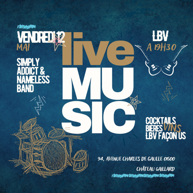Image de l'événement Concert  LIVE ROCK Simply addict & Nameless Band