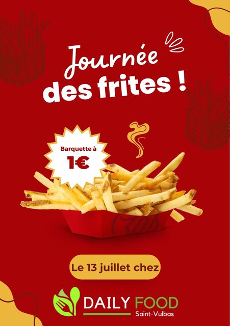 Image de l'actualité Journée des frites !
