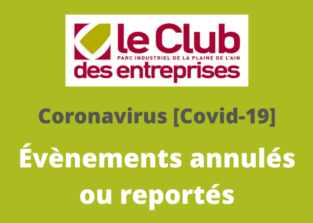 image du post [Covid-19] Agenda bouleversé - Club des Entreprises du PIPA