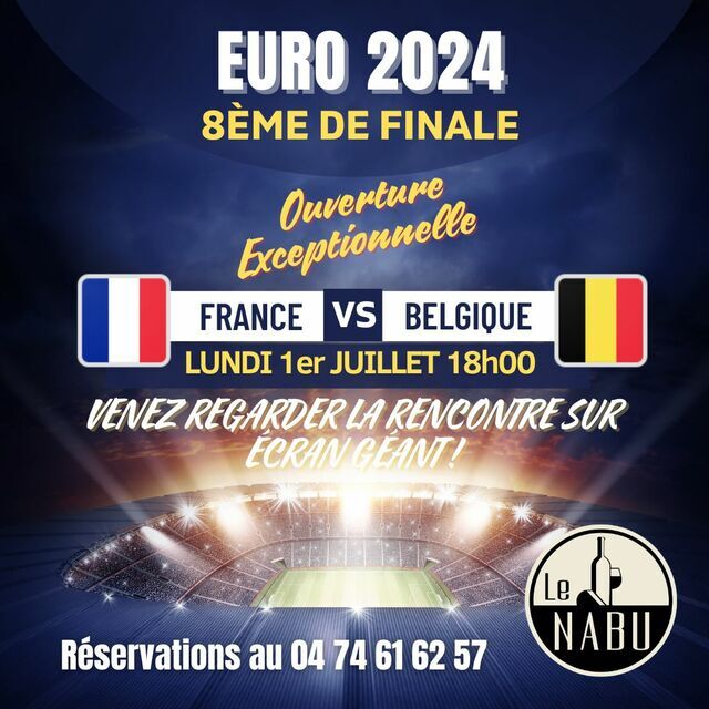 image du post Le Nabu - Assistez aux 8ème de finale France Belgique au NABU