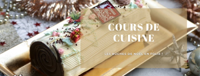 Image de l'événement Cours de cuisine : Les bûches de Noël en folie