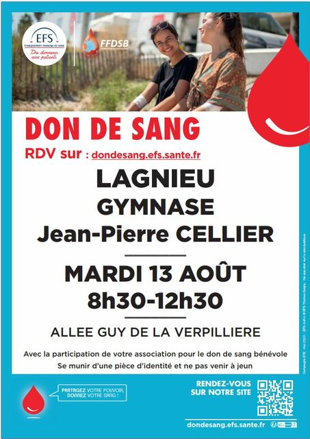 Image de l'événement Don du sang à Lagnieu