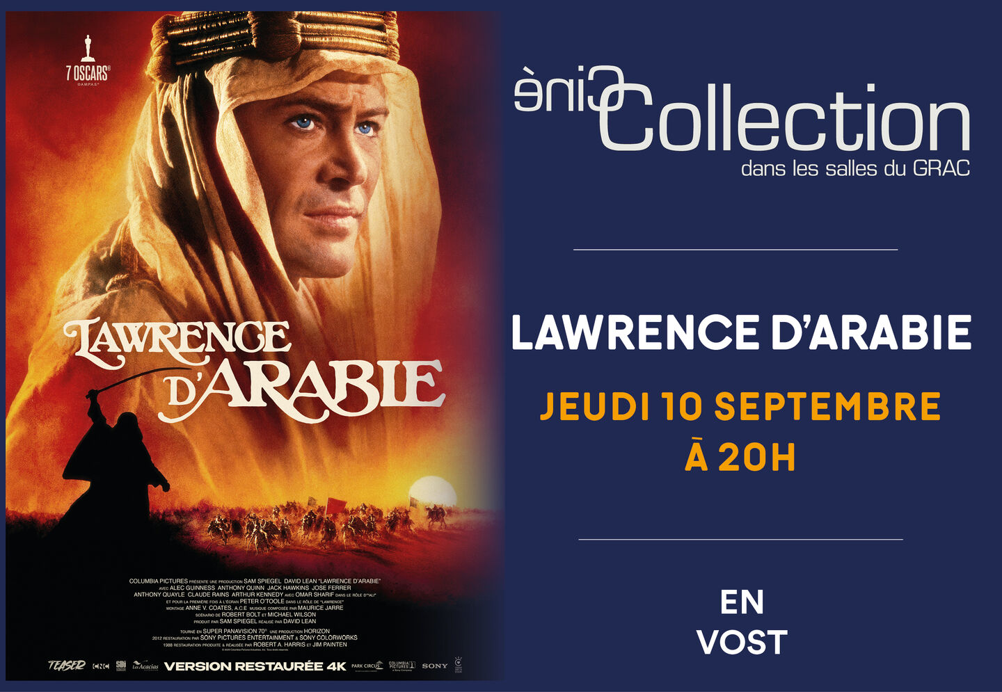 Image de l'actualité Ciné collection Lawrence d'arabie