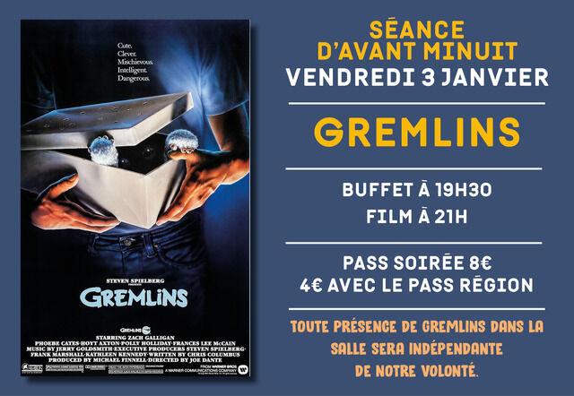 image du post Séance d'avant minuit (Gremlins)