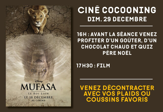 image du post Ciné cocooning "Mufasa"