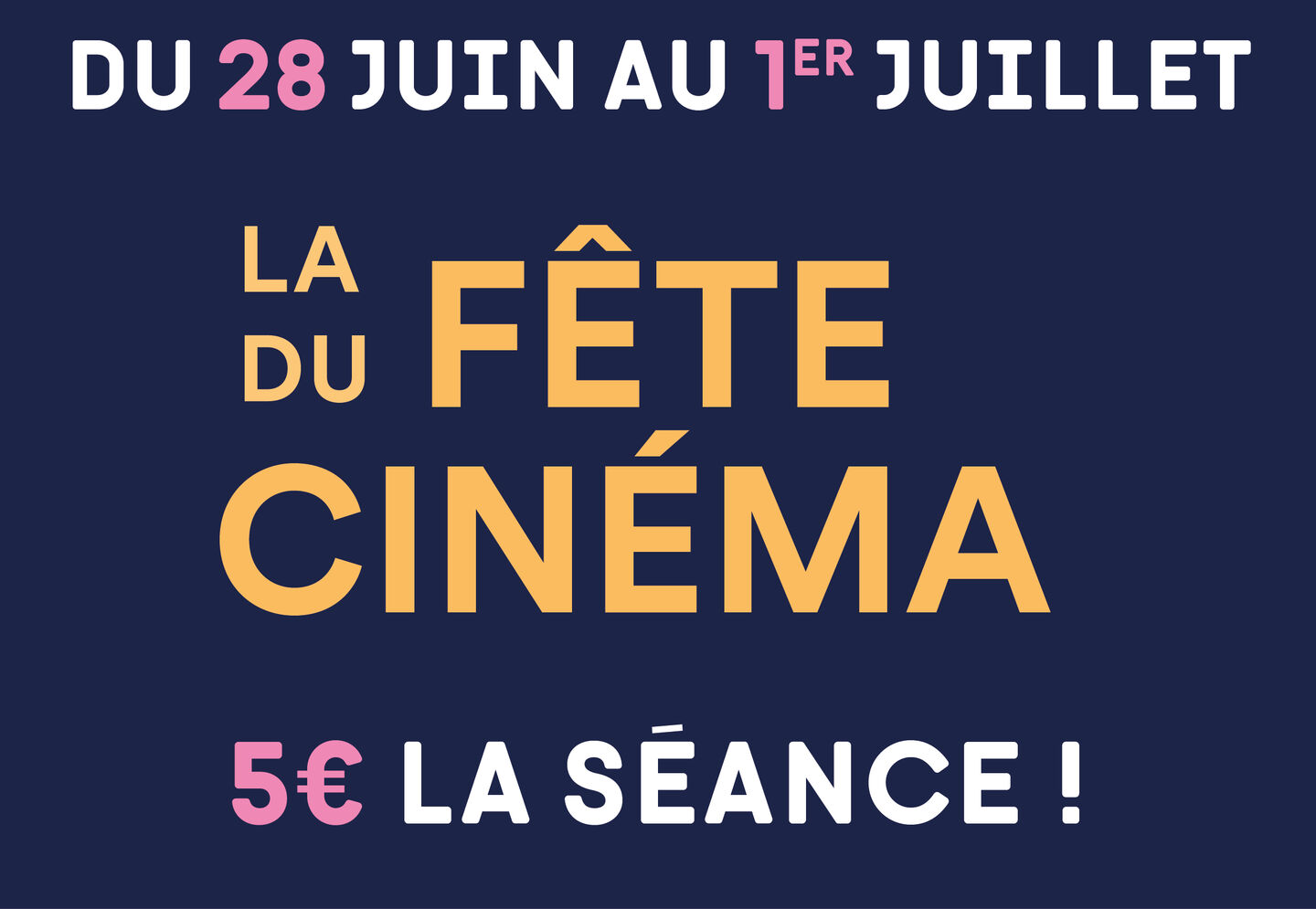Image de l'actualité Fête du cinéma 2026