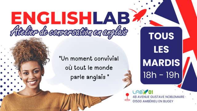 image du post Atelier de conversation en anglais au LAB01