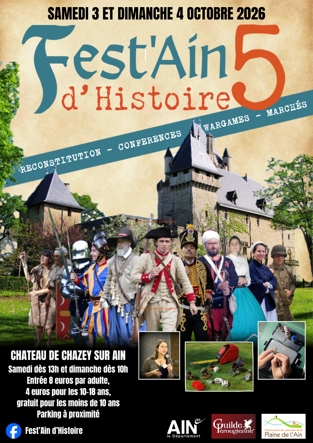Image de l'actualité Fest'Ain d'Histoire, festival au château de Chazey