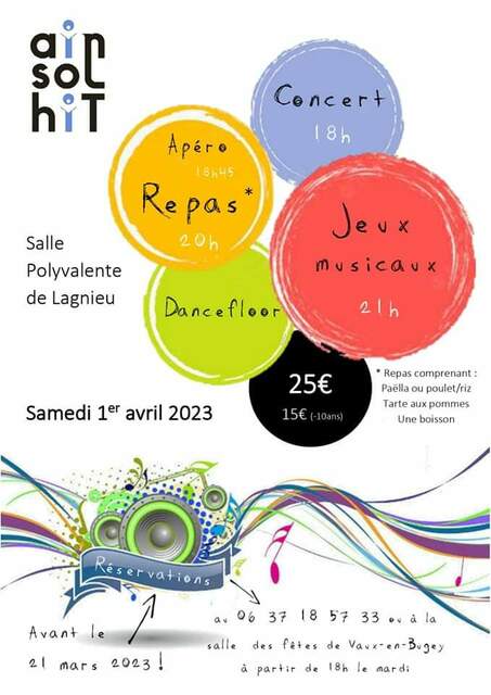 Image de l'événement Concert, repas et jeux musicaux avec AINSOLHIT