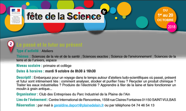 image du post Fête de la Science à St-Vulbas : un rendez-vous incontournable pour les élèves