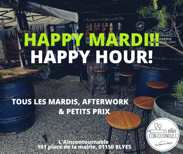 Image de l'actualité Afterwork tous les mardis à l'Aincontournable (Blyes)
