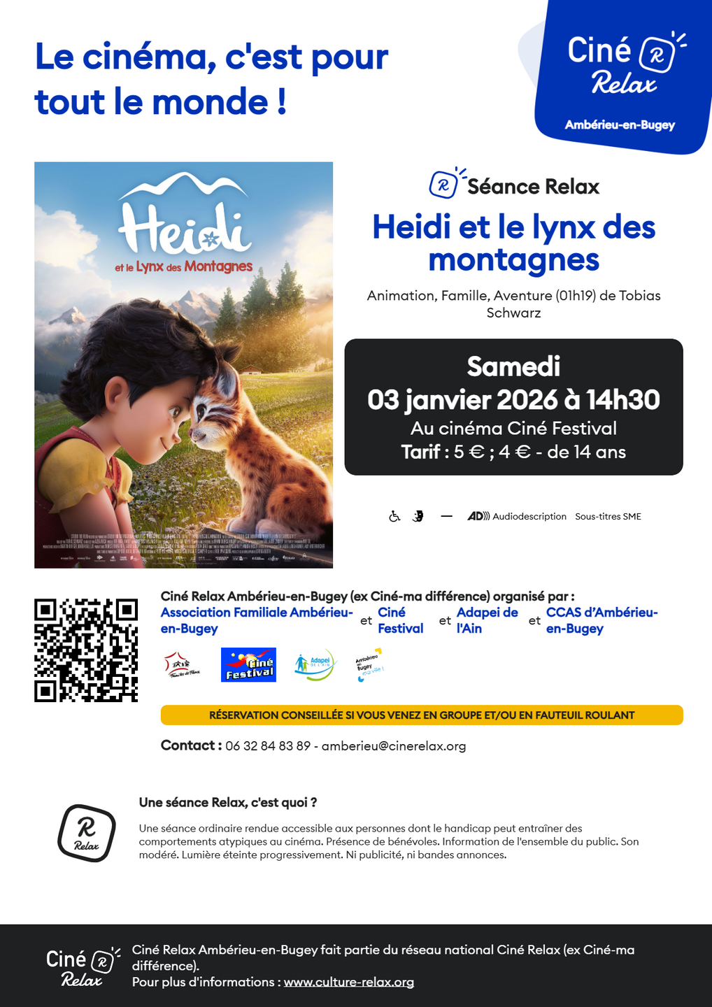 Image de l'actualité séance cinéma avec Ciné Relax