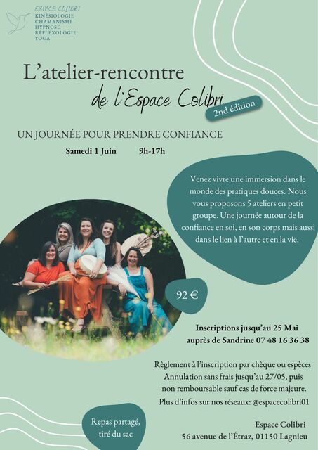 Image de l'événement L'atelier rencontre de l’Espace Colibri 