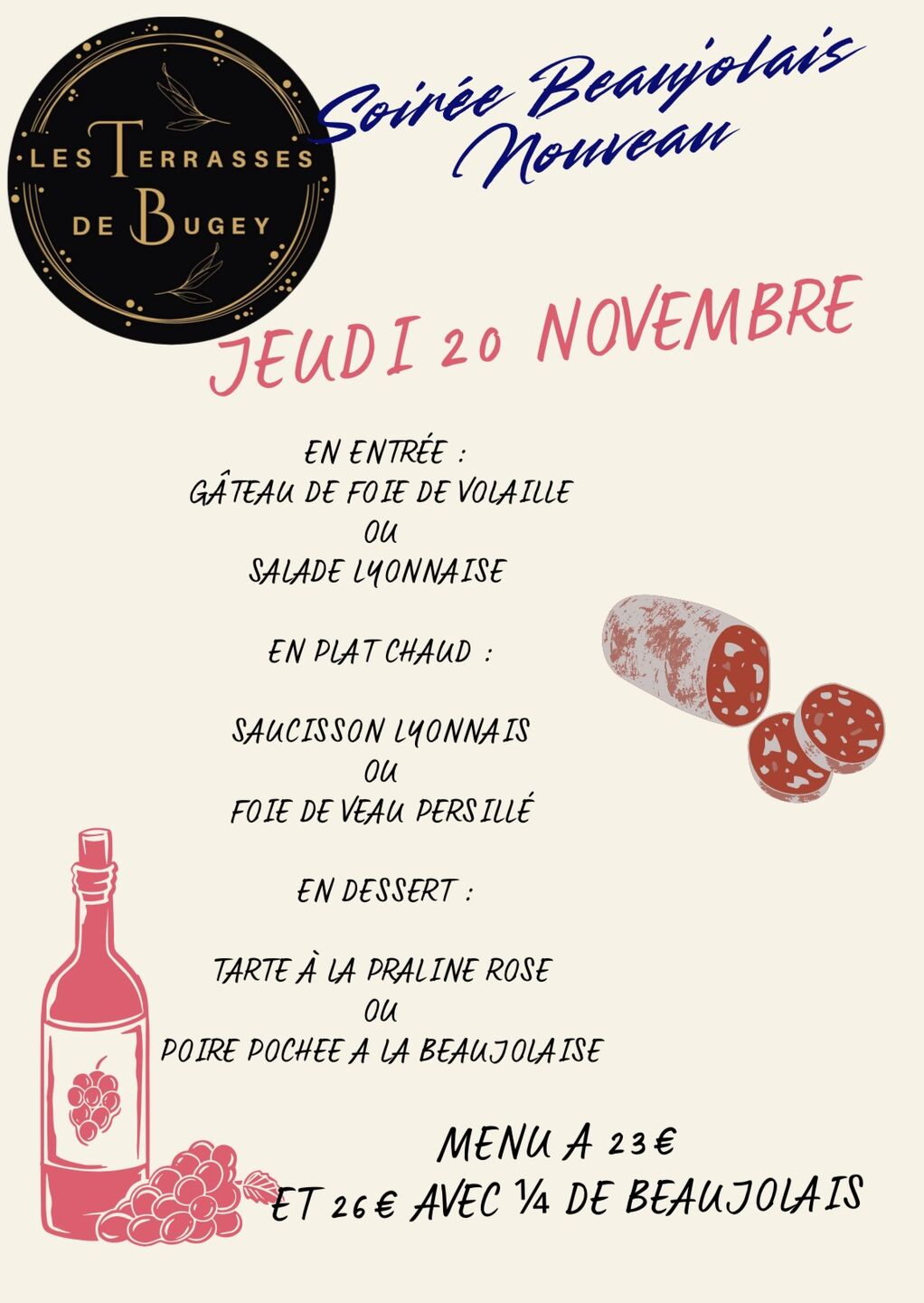 Image de l'actualité Soirée beaujolais nouveau