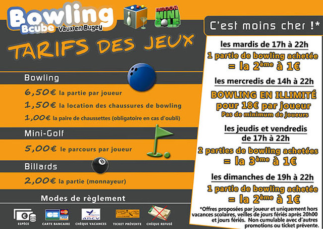 Image de l'actualité Promotion au Bowling bcube 