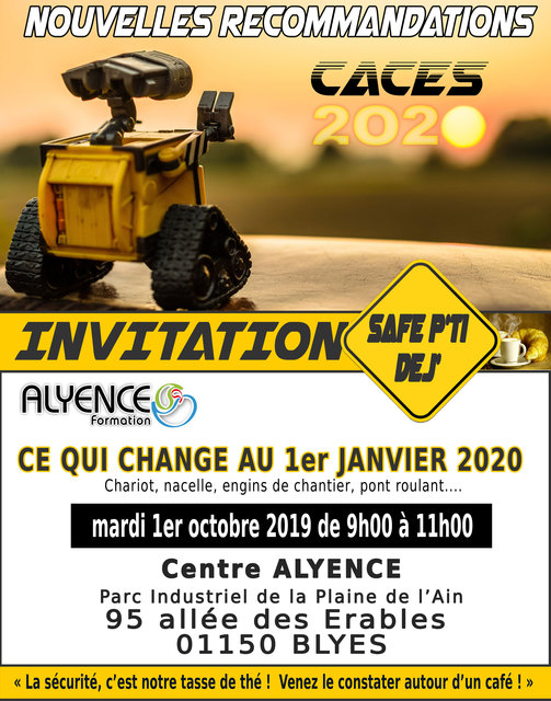 Image de l'actualité SAFE P'TI DEJ' : Nouvelles recommandations CACES® en 2020