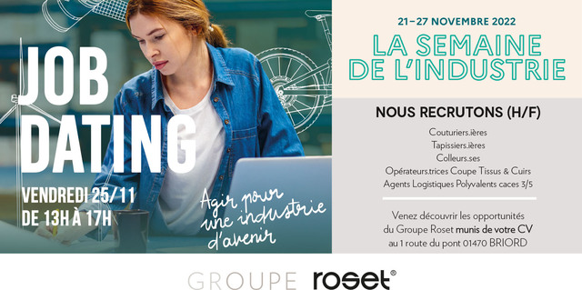 image du post SOCIETE ROSET - JOB DATING le 25.11