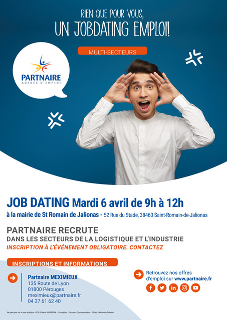 image du post JOBDATING A ST ROMAIN DE JALIONAS