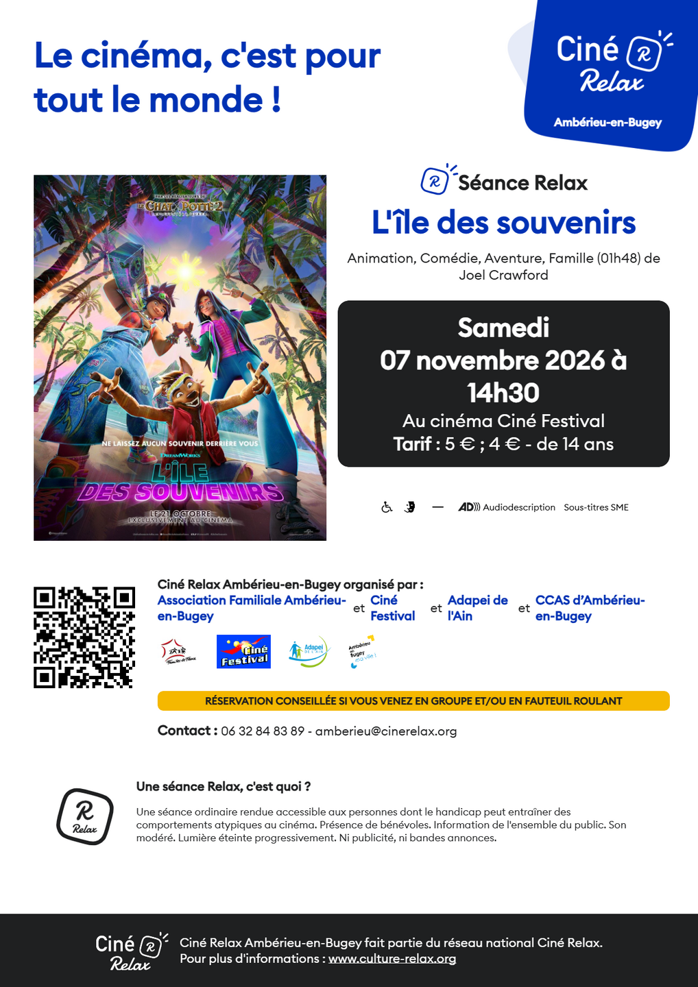 Image de l'actualité séance cinéma avec Ciné Relax