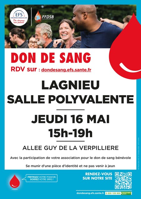 Image de l'événement Don du sang à Lagnieu