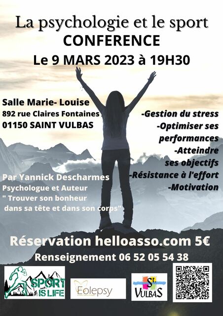Image de l'événement Conférence "La psychologie et le sport"