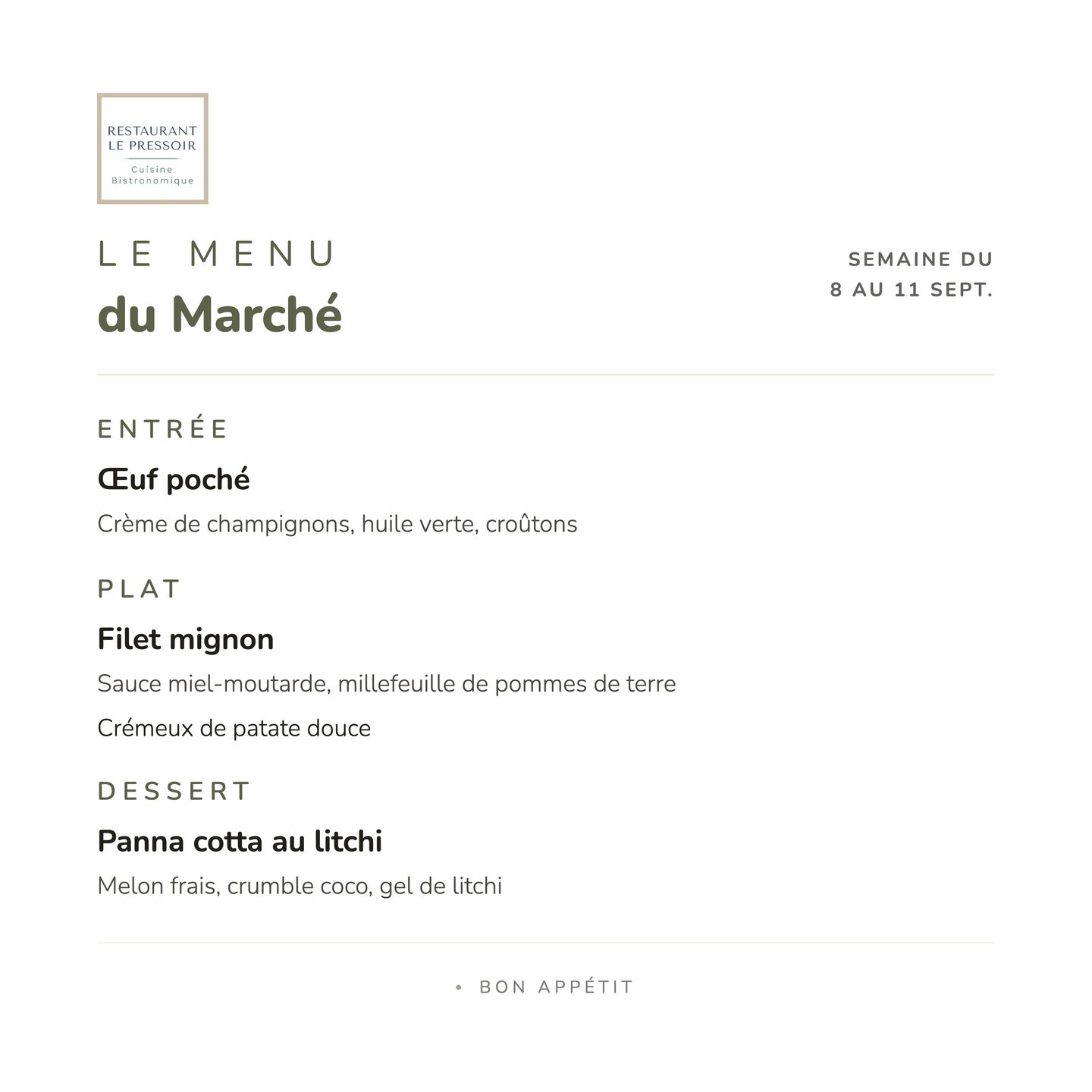 Image de l'actualité Restaurant Le Pressoir Ambronay 10-09-2026