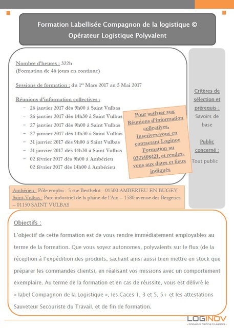 image du post Opération : Recherche candidats pour devenir "Compagnons de la logistique"®