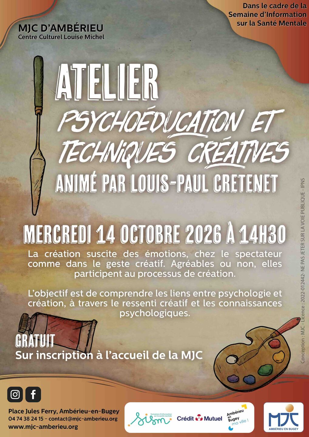 Image de l'actualité Atelier « Psychoéducation et techniques créatives »