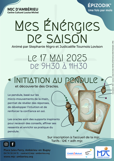 Image de l'événement Initiation au pendule et découverte des oracles