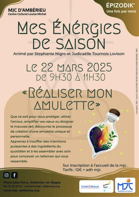 image du post Mes énergies de saisons - Réaliser mon amulette 