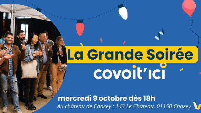Image de l'événement Grande Soirée Covoit'ici