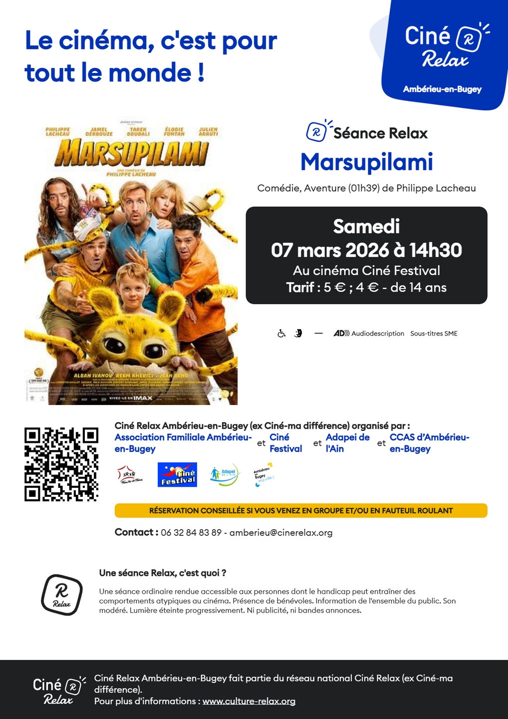 Image de l'actualité séance cinéma avec Ciné Relax