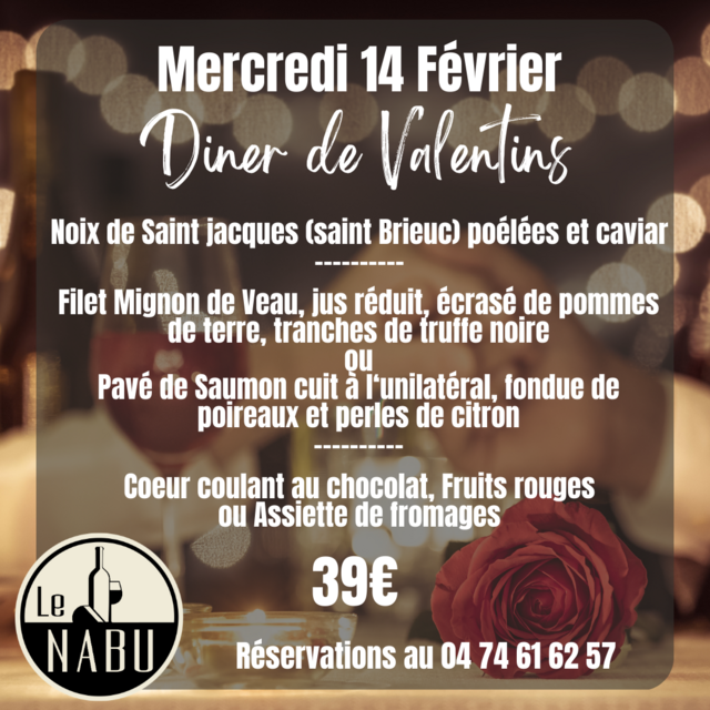 image du post Le Nabu - Diner de Valentins 
