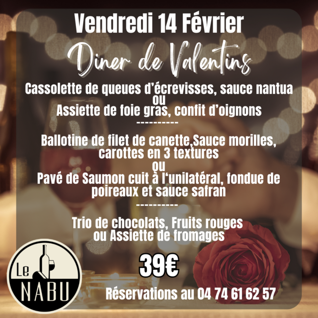 Image de l'événement Le NABU - Venez fêter les valentins