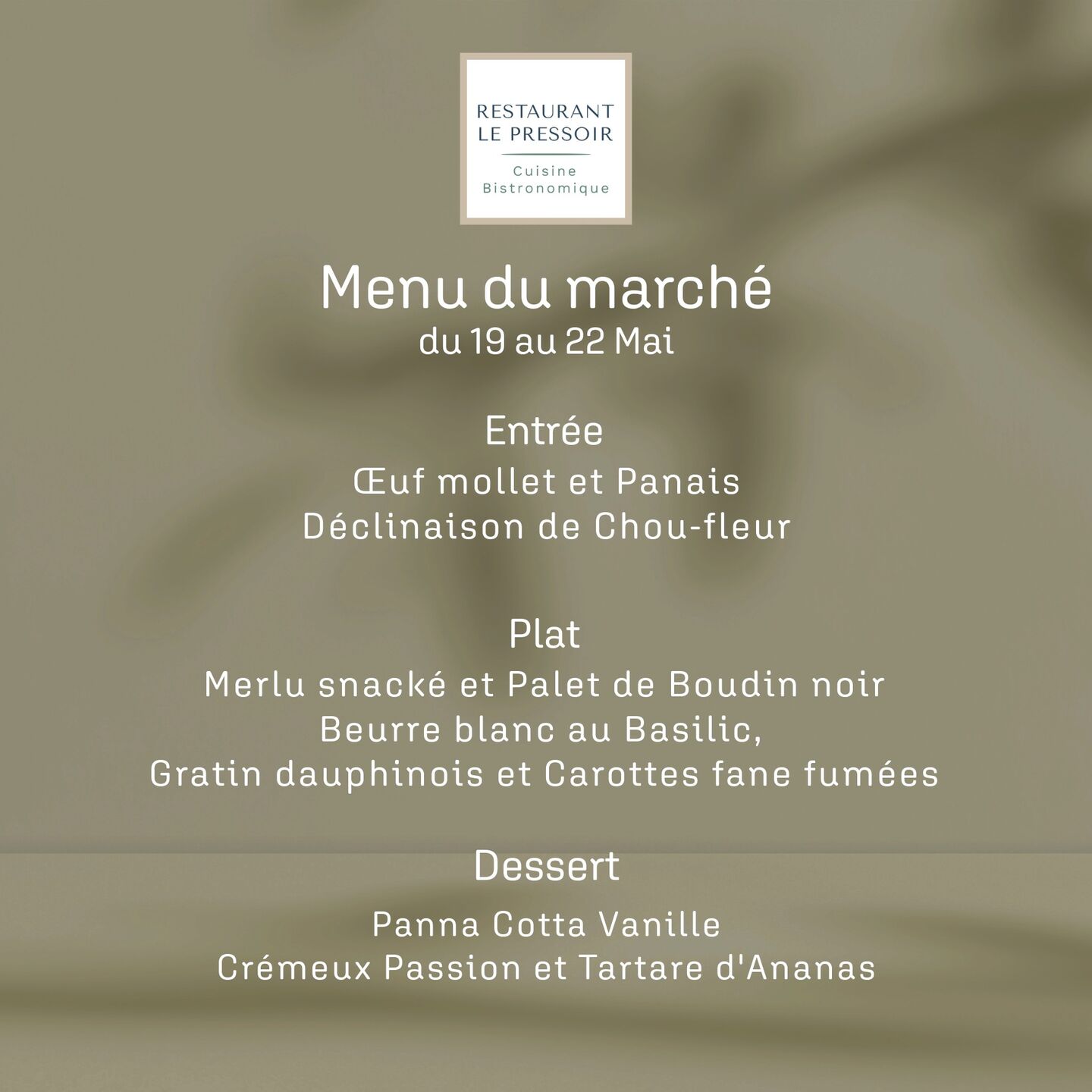 Image de l'actualité Restaurant Le Pressoir Ambronay 19-05-2026